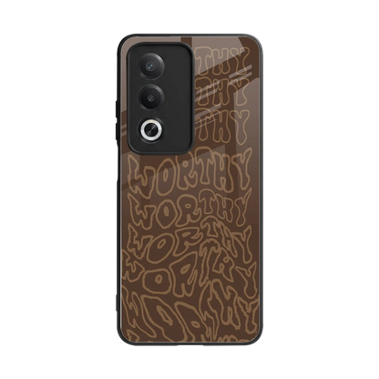 Worthy back phone cover | glass case for oppo a3 pro
