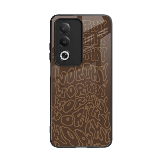 Worthy back phone cover | glass case for oppo a3 pro