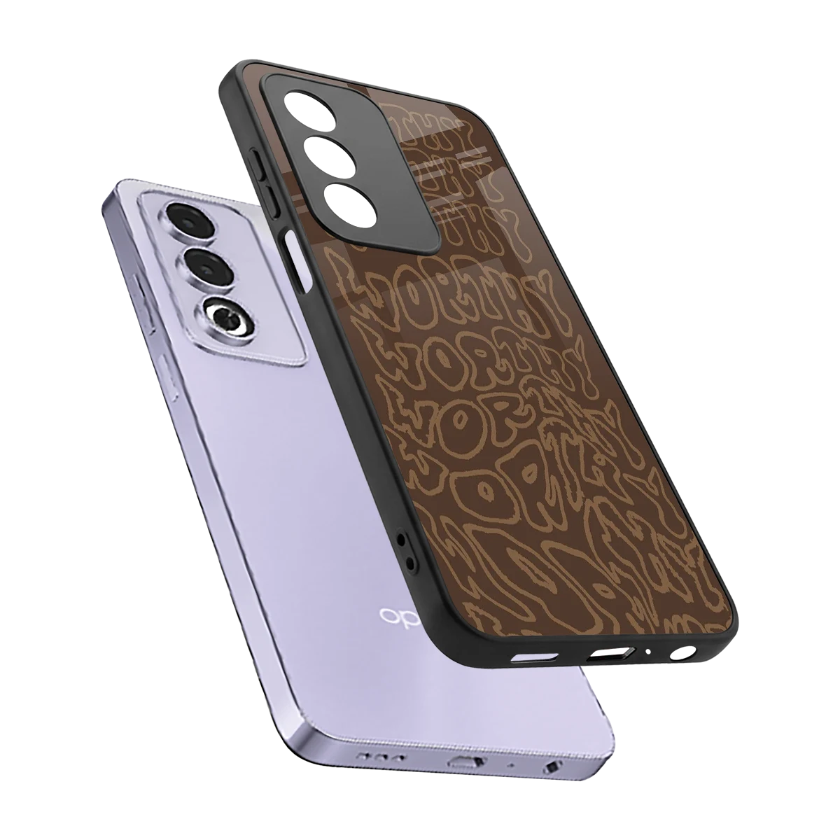 Worthy sleek oppo a3 pro cover with tempered glass back and TPU edges