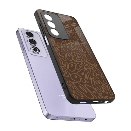 Worthy sleek oppo a3 pro cover with tempered glass back and TPU edges