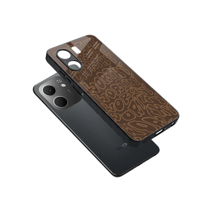 Worthy sleek oppo a5x 5g cover with tempered glass back and TPU edges