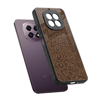 Worthy sleek oppo f29 5g cover with tempered glass back and TPU edges
