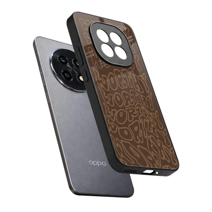 Worthy sleek oppo f29 pro 5g cover with tempered glass back and TPU edges