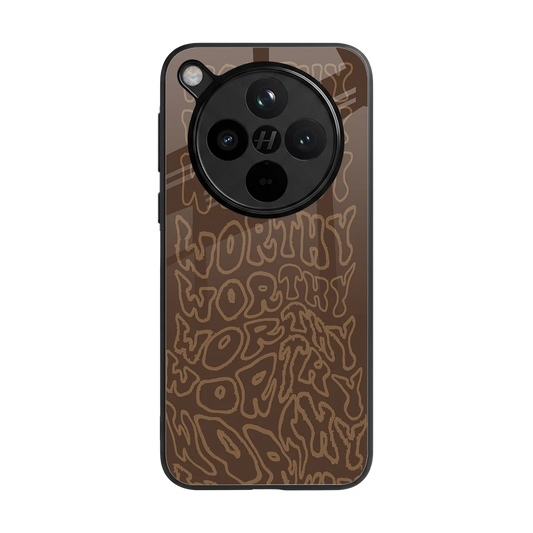 Worthy back phone cover | glass case for oppo find x8