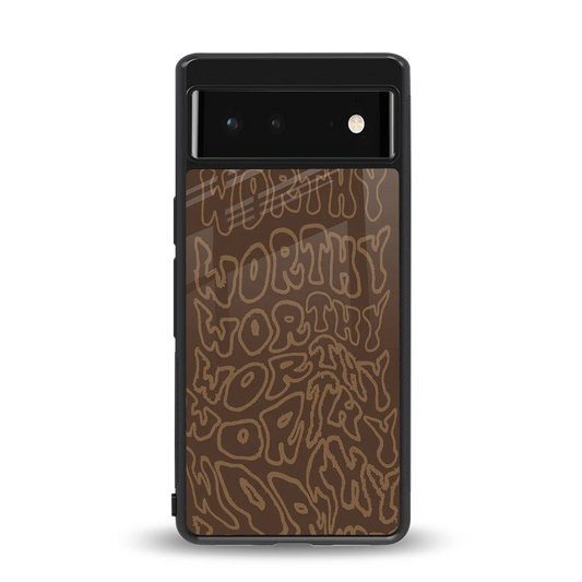 Worthy back phone cover | glass case for google pixel 6a