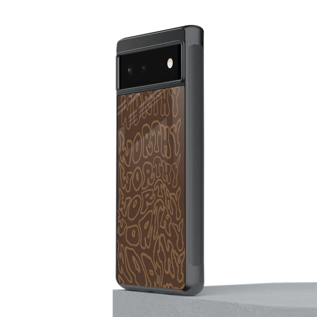 Worthy stylish phone case for google pixel 6a | glossy glass and slim fit