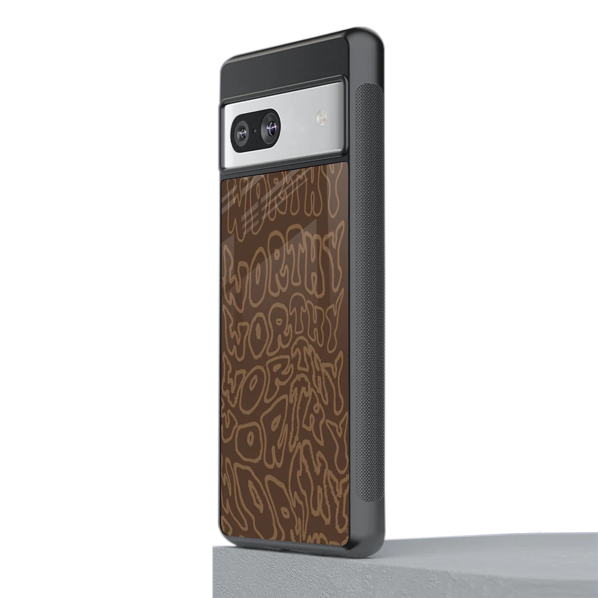 Worthy stylish phone case for google pixel 7a | glossy glass and slim fit