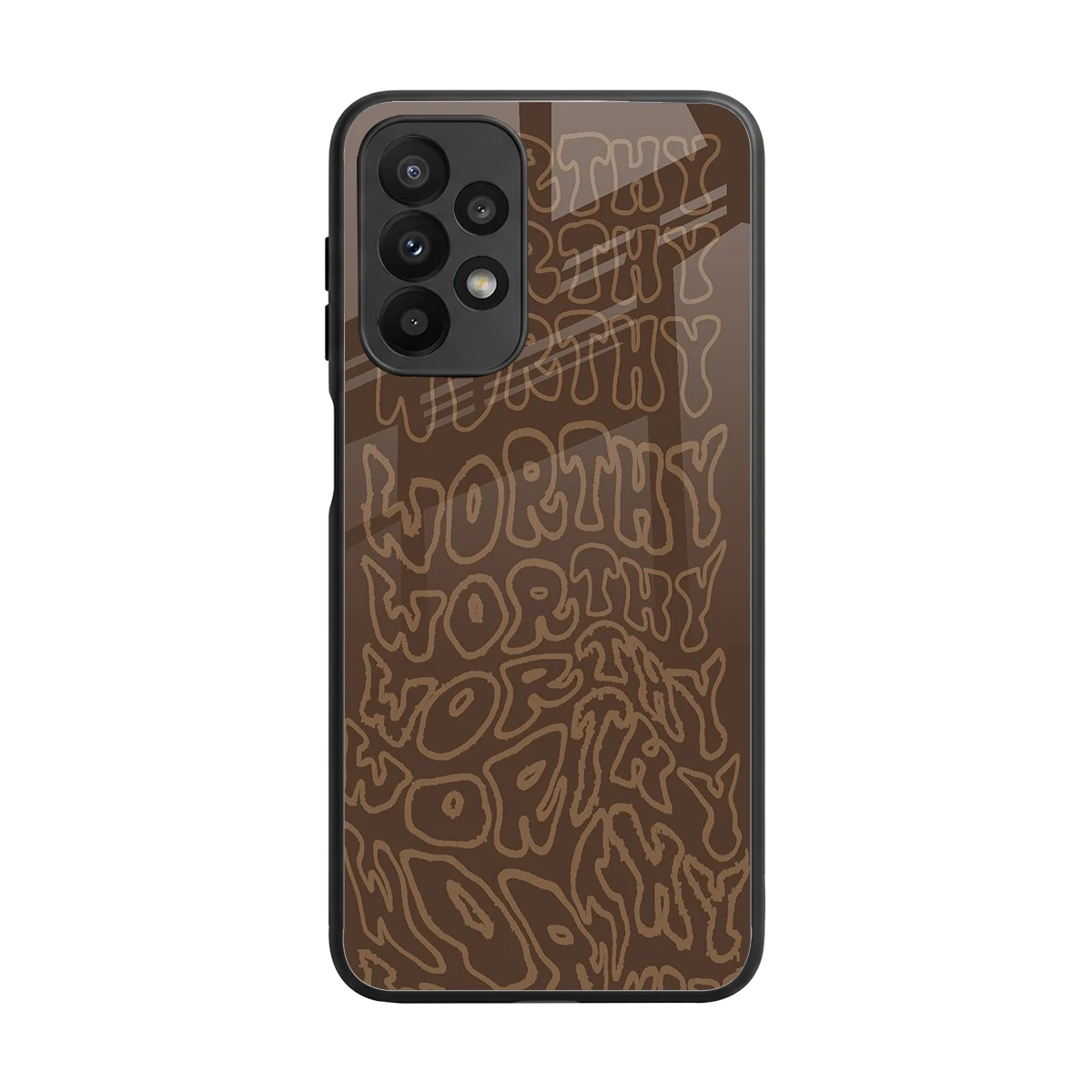 Worthy back phone cover | glass case for samsung galaxy a23