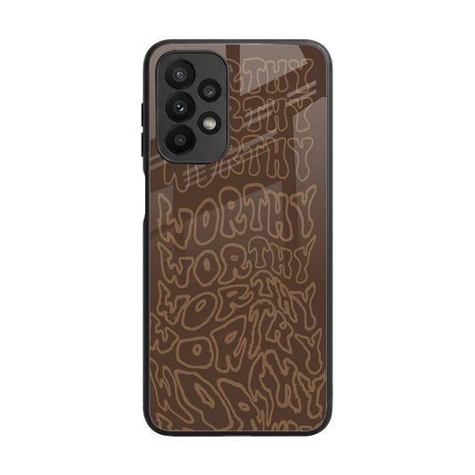 Worthy back phone cover | glass case for samsung galaxy a23