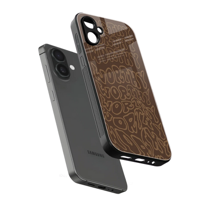 Worthy sleek samsung galaxy a06 5g cover with tempered glass back and TPU edges