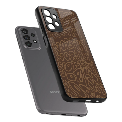 Worthy sleek samsung galaxy a23 cover with tempered glass back and TPU edges