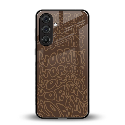 Worthy back phone cover | glass case for samsung galaxy a14 5g
