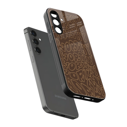 Worthy sleek samsung galaxy a16 5g cover with tempered glass back and TPU edges