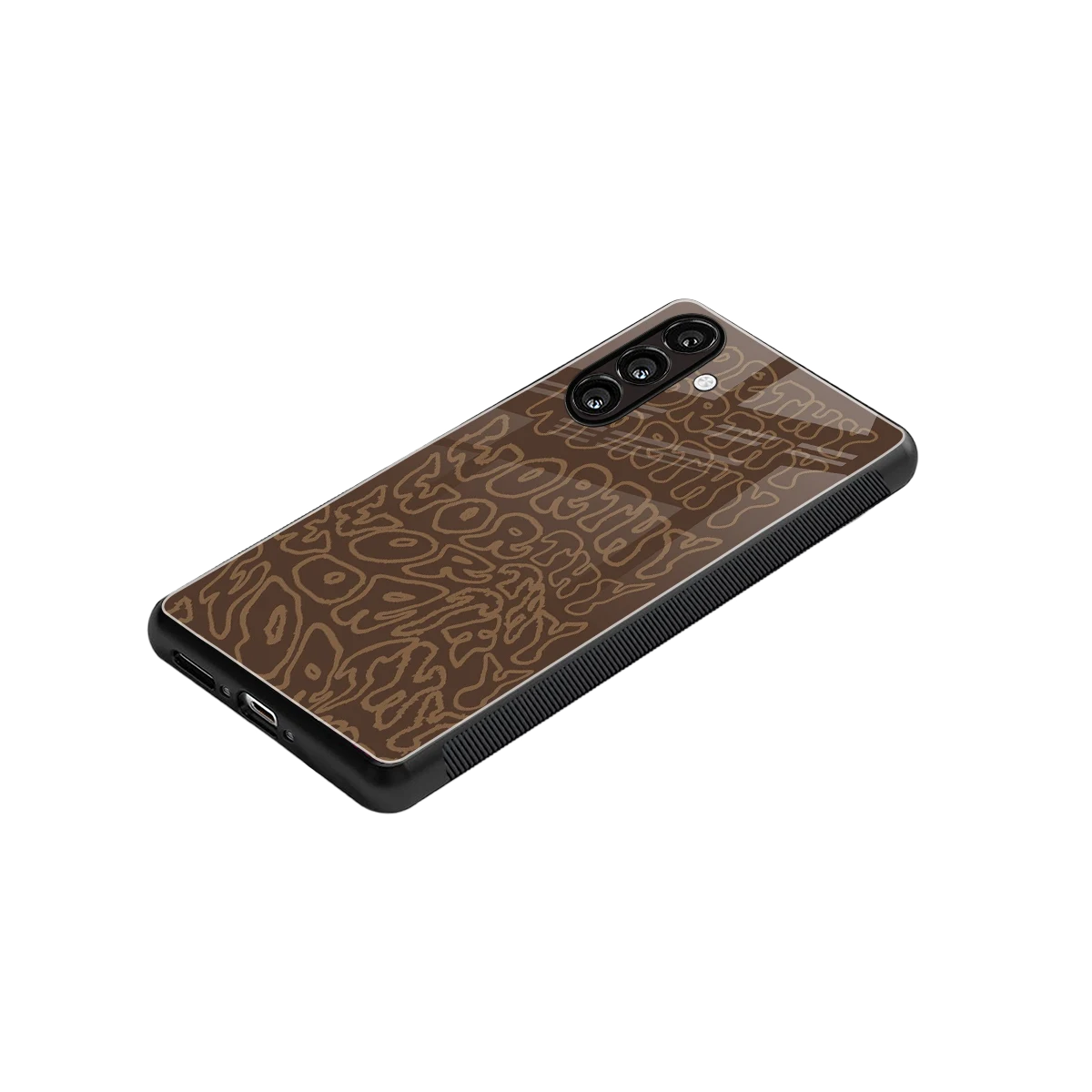 Worthy stylish phone case for samsung galaxy a14 5g | glossy glass and slim fit