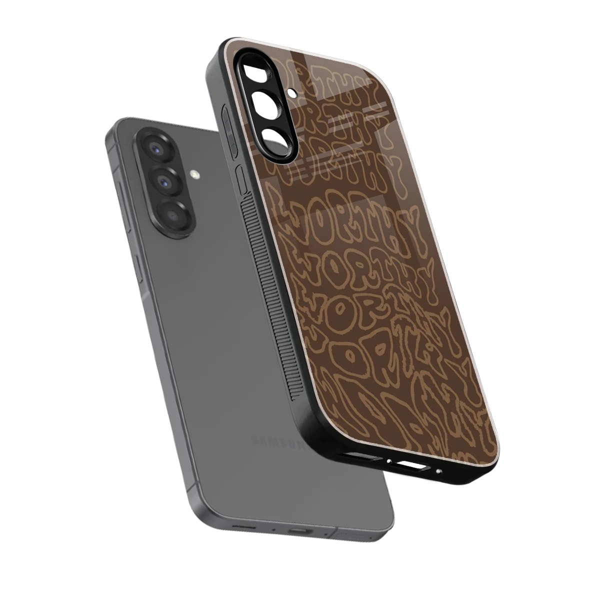 Worthy sleek samsung galaxy a36 5g cover with tempered glass back and TPU edges