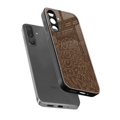 Worthy sleek samsung galaxy m56 5g cover with tempered glass back and TPU edges