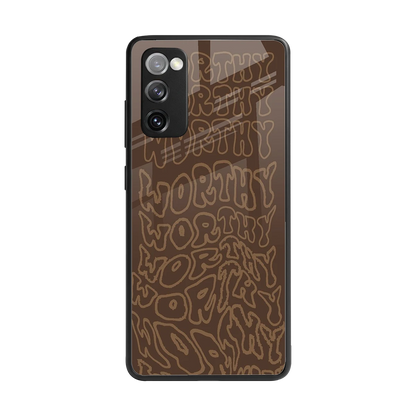 Worthy back phone cover | glass case for samsung galaxy s20 fe