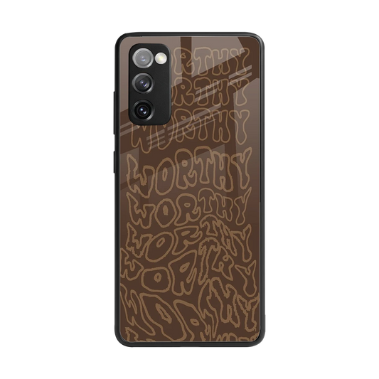 Worthy back phone cover | glass case for samsung galaxy s20 fe