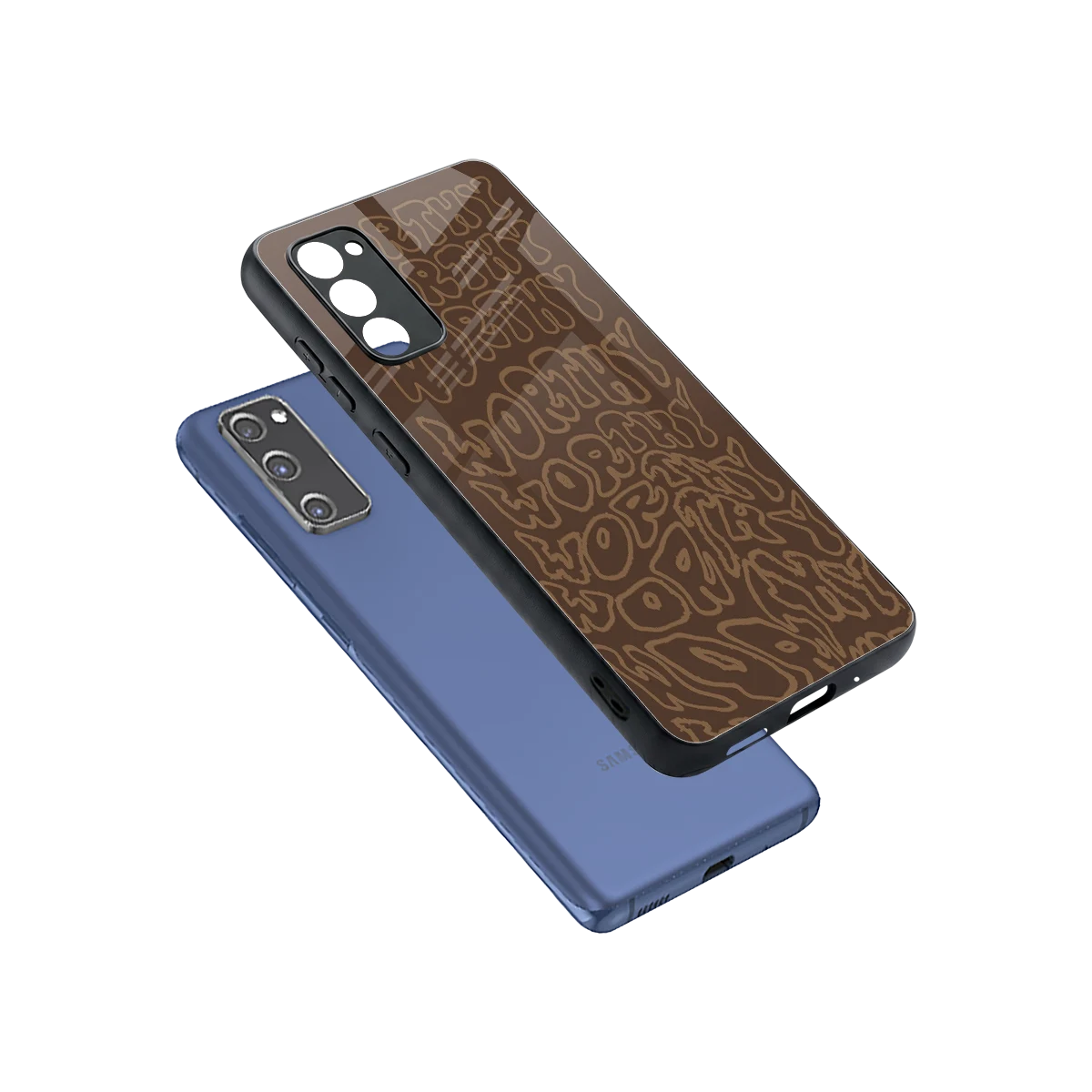 Worthy sleek samsung galaxy s20 fe cover with tempered glass back and TPU edges