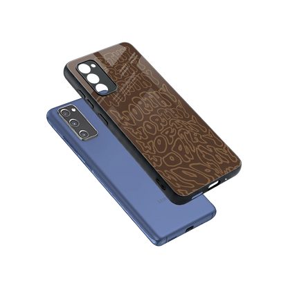 Worthy sleek samsung galaxy s20 fe cover with tempered glass back and TPU edges