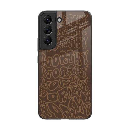 Worthy back phone cover | glass case for samsung galaxy s22