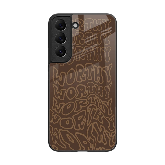 Worthy back phone cover | glass case for samsung galaxy s22