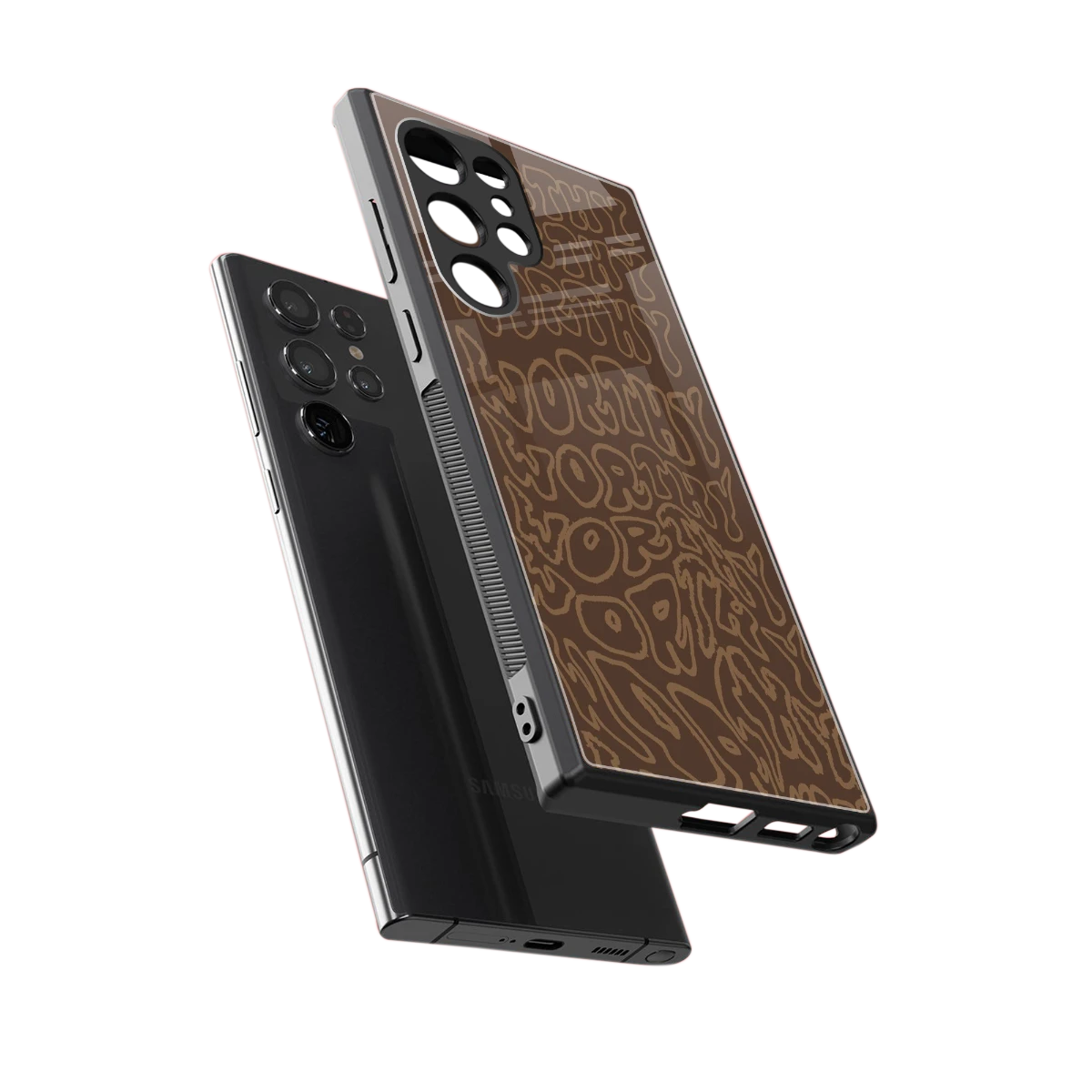 Worthy sleek samsung galaxy s24 ultra cover with tempered glass back and TPU edges