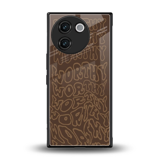 Worthy back phone cover | glass case for vivo v30e