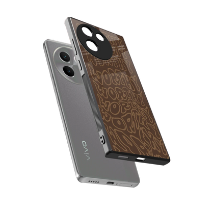 Worthy sleek vivo v30e cover with tempered glass back and TPU edges
