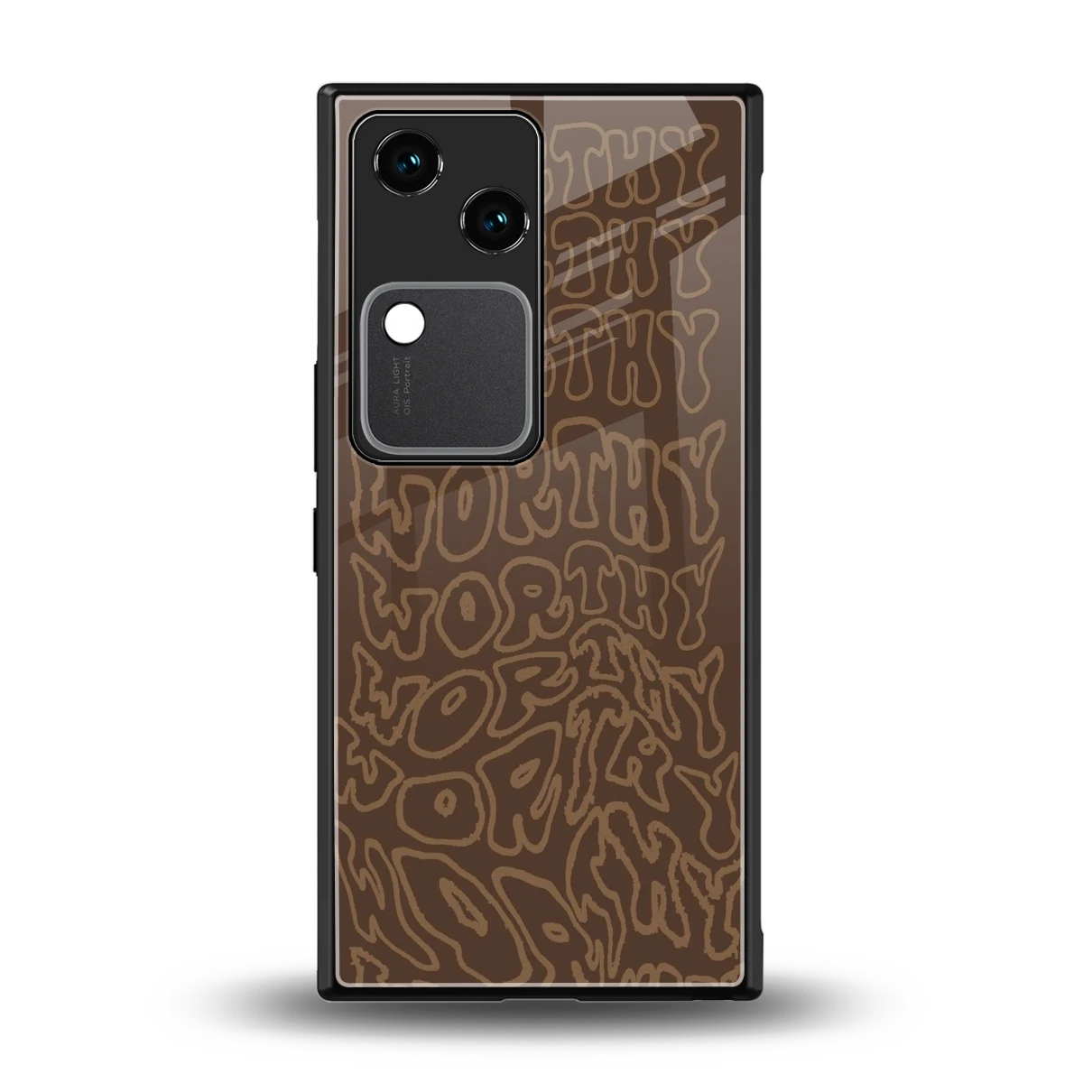 Worthy back phone cover | glass case for vivo v30