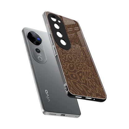 Worthy sleek vivo v40 pro cover with tempered glass back and TPU edges