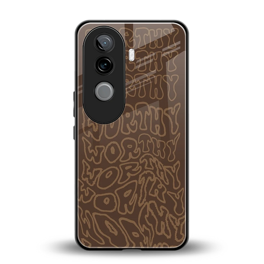 Worthy back phone cover | glass case for vivo v40e