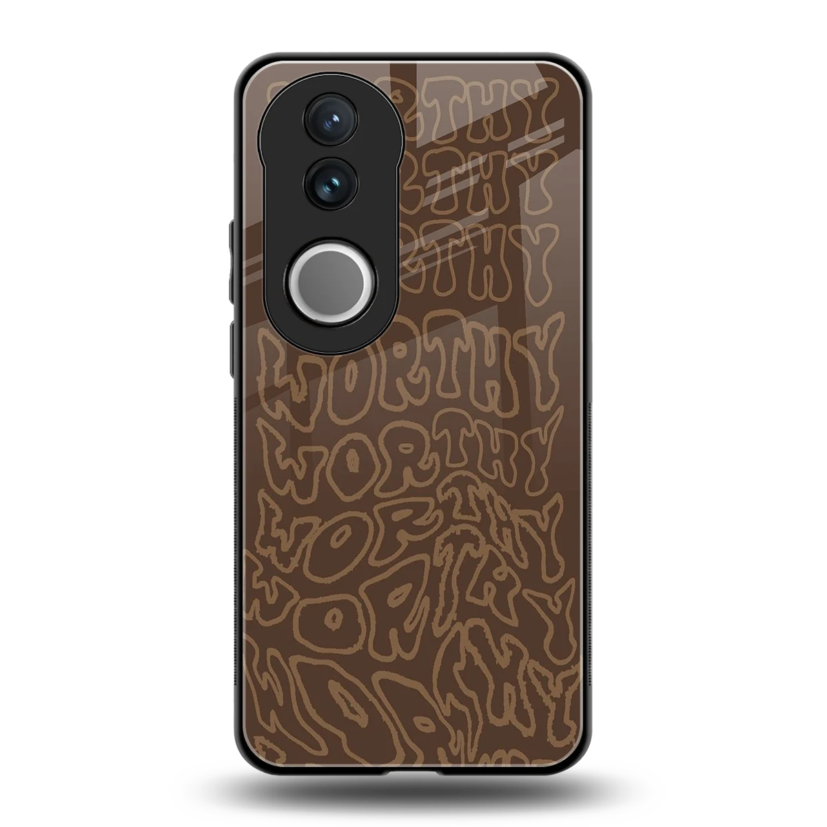 Worthy back phone cover | glass case for vivo v50