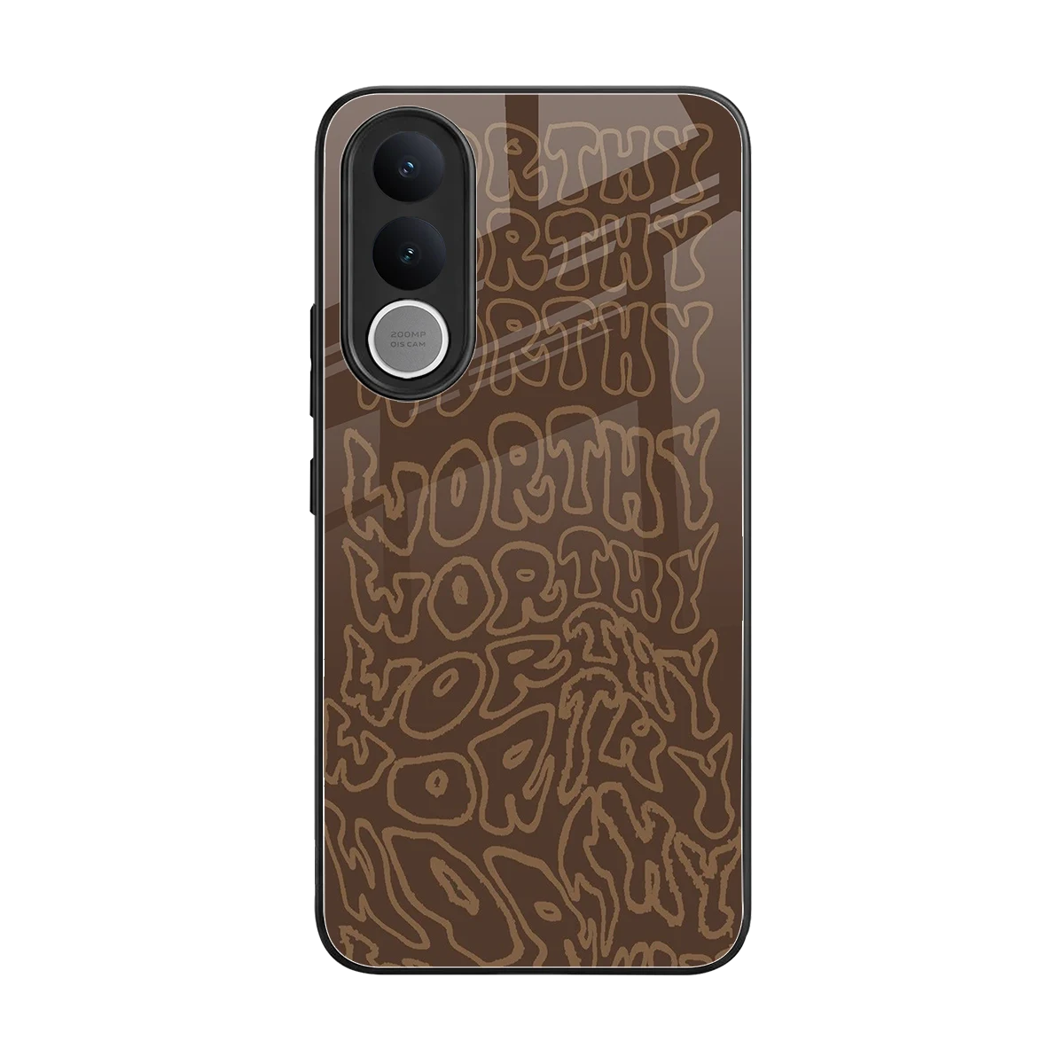 Worthy back phone cover | glass case for vivo v70 fe
