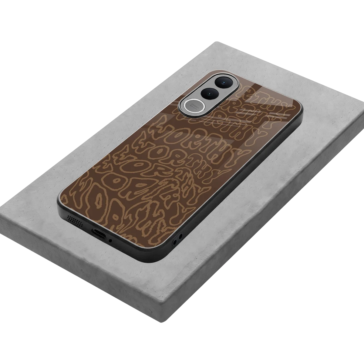 Worthy stylish phone case for vivo v70 fe | glossy glass and slim fit