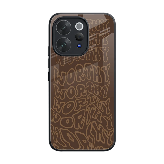 Worthy back phone cover | glass case for vivo v70