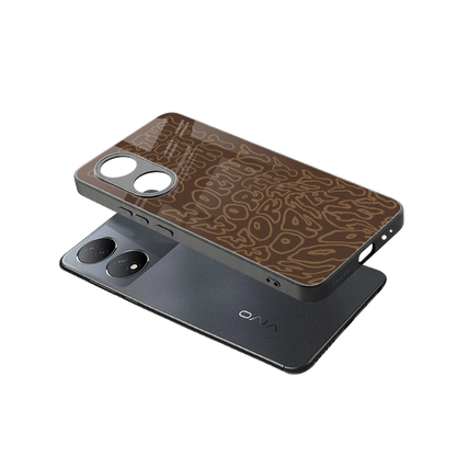 Worthy sleek Vivo-y100 cover with tempered glass back and TPU edges