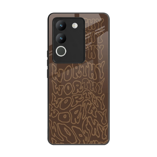 Worthy back phone cover | glass case for vivo y200 5g