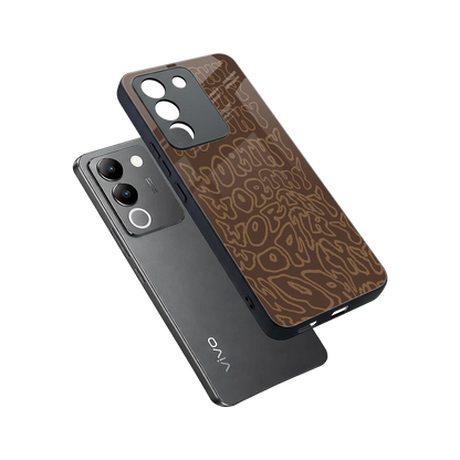 Worthy sleek vivo y200 5g cover with tempered glass back and TPU edges