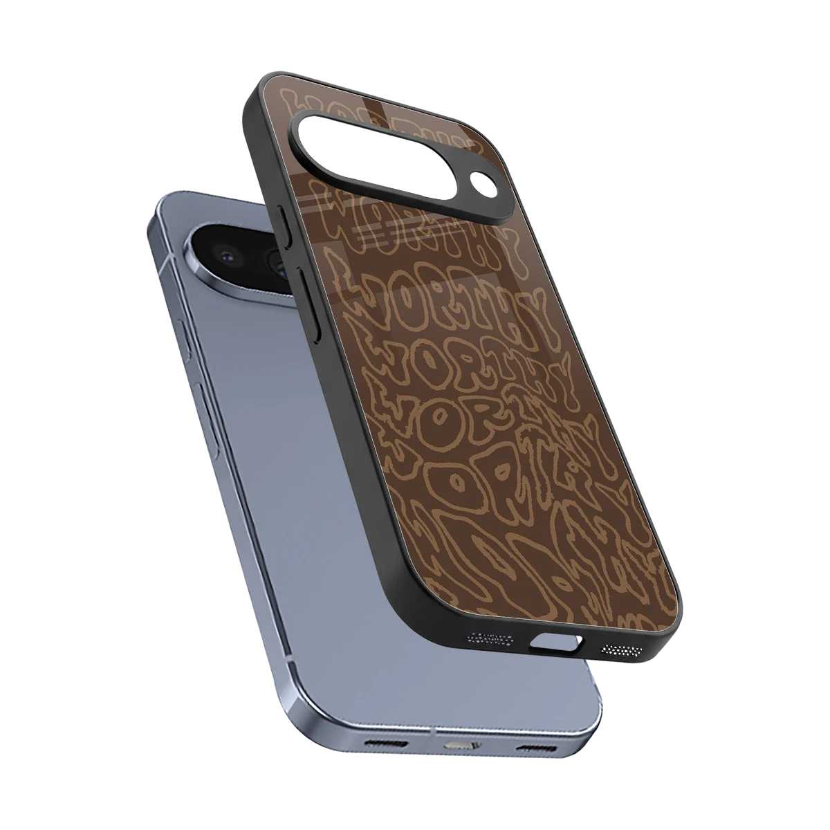 Worthy sleek google pixel 10 cover with tempered glass back and TPU edges