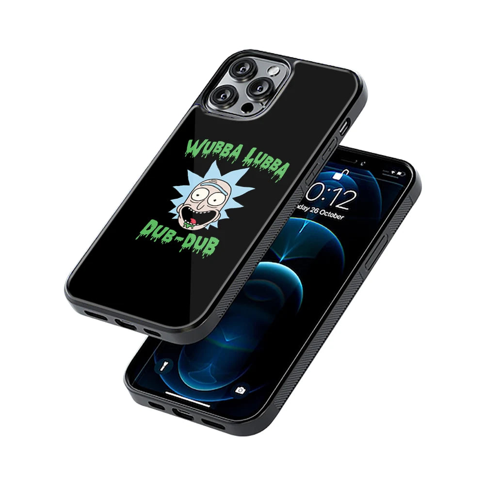 Protective Glass Back Phone Case Compatible with iPhone, Samsung, OnePlus, Pixel & More