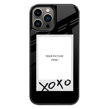 Polaroid Personalised Glass Phone Case
