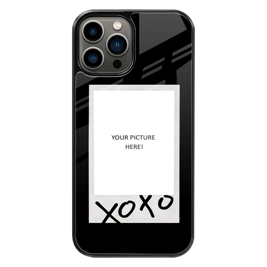 Polaroid Personalised Glass Phone Case