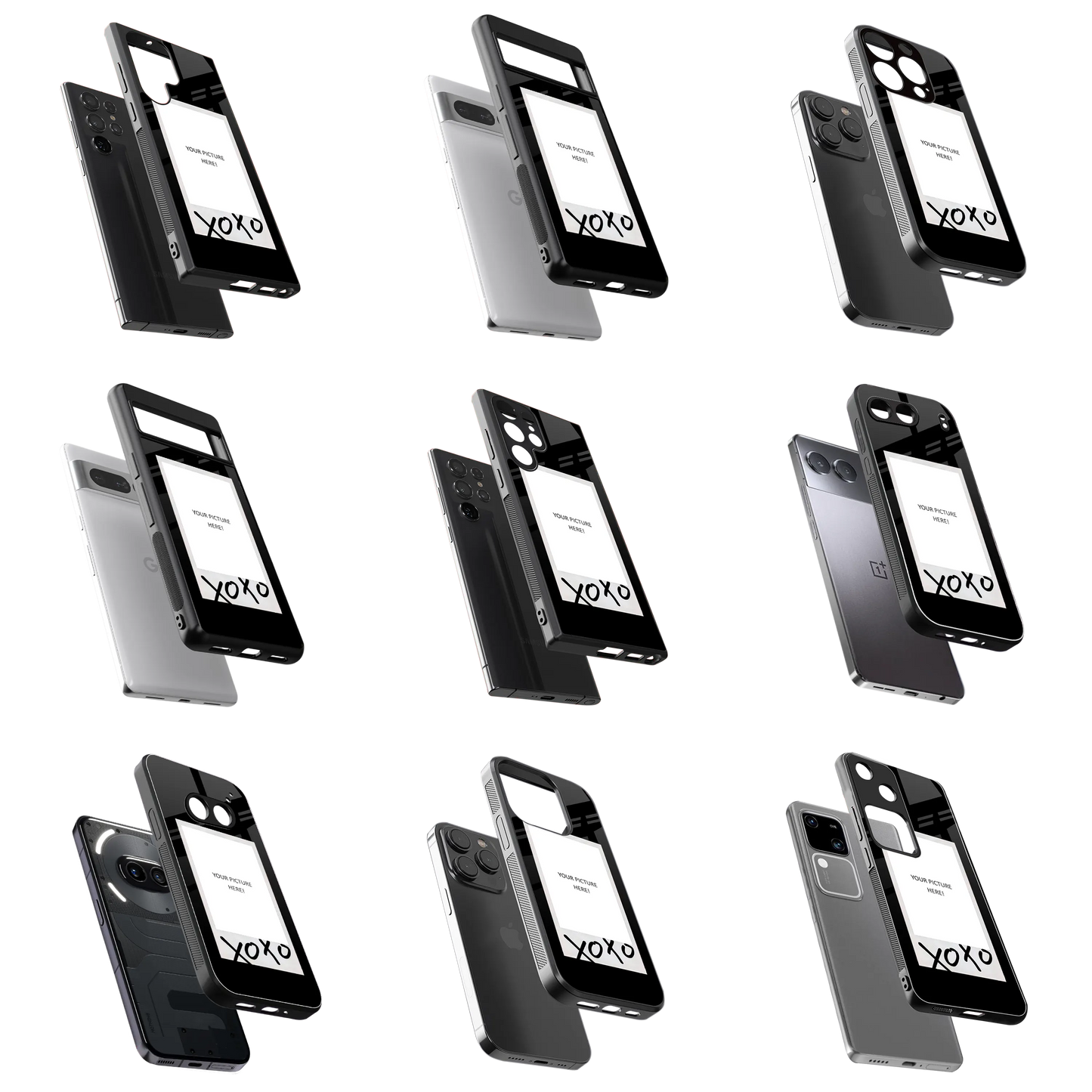 Polaroid Personalised Glass Phone Case