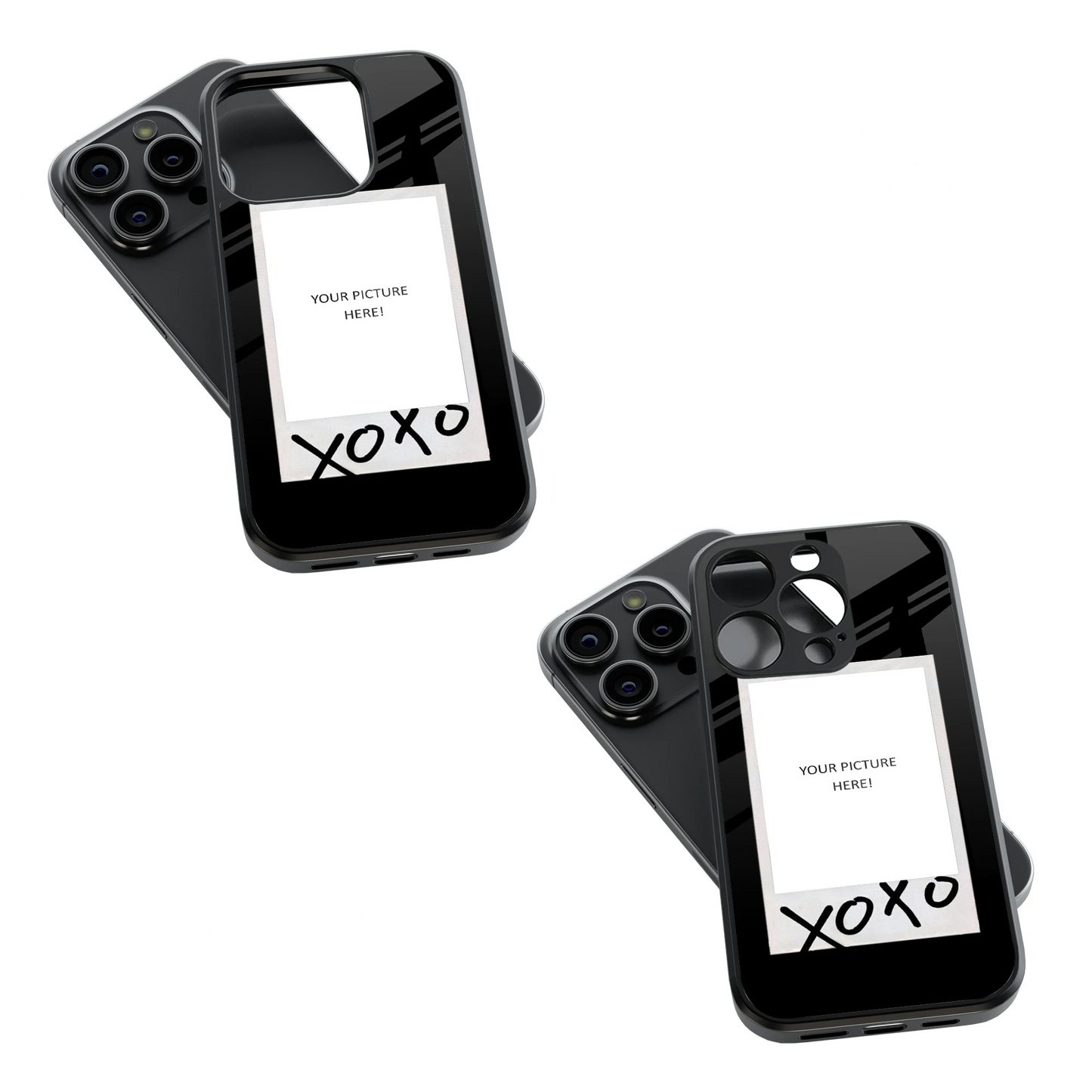 Polaroid Personalised Glass Phone Case