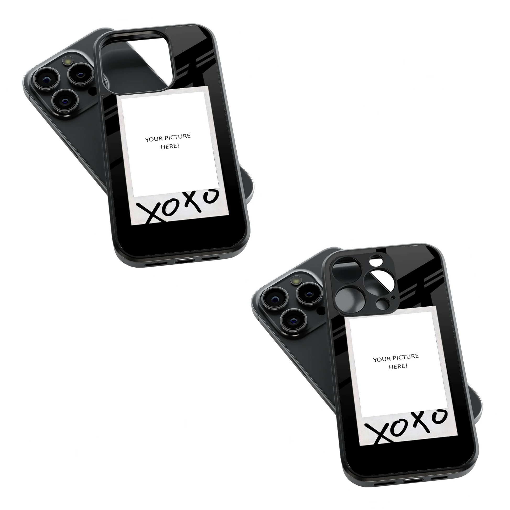 Polaroid Personalised Glass Phone Case