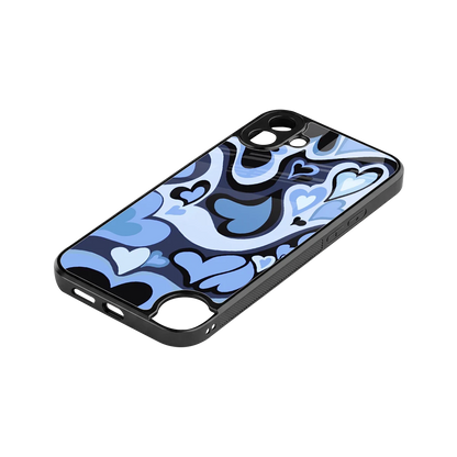 Y2K Blue Meltdown Hearts stylish phone case for cmf nothing phone 1 | glossy glass and slim fit