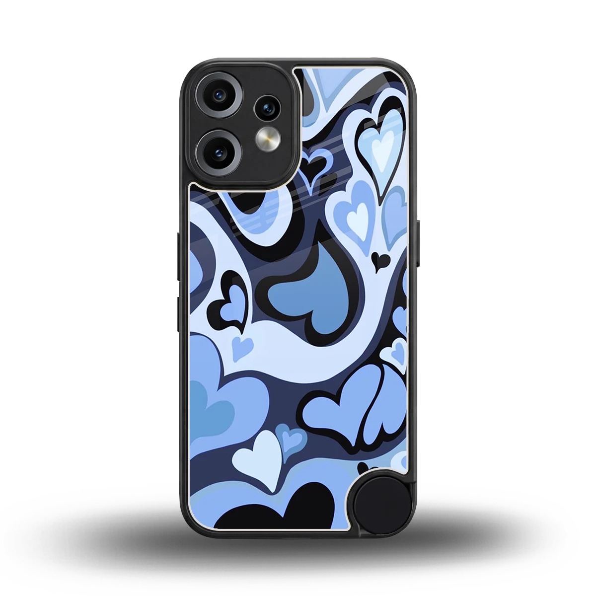 Y2K Blue Meltdown Hearts back phone cover | glass case for cmf nothing phone 2 pro