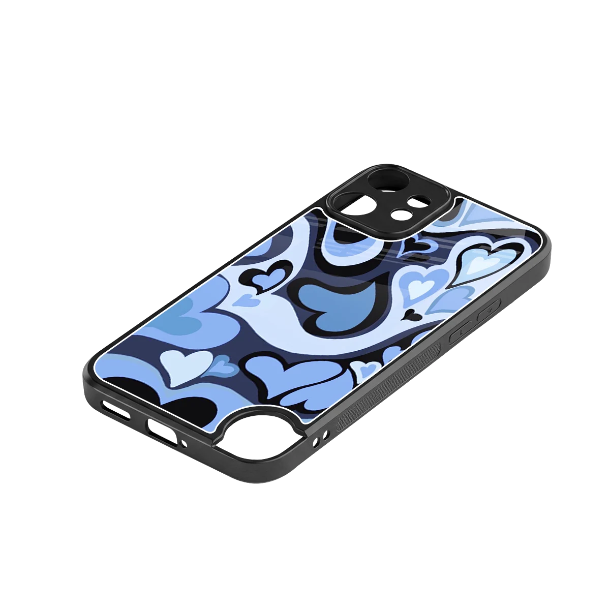 Y2K Blue Meltdown Hearts stylish phone case for cmf nothing phone 2 pro | glossy glass and slim fit