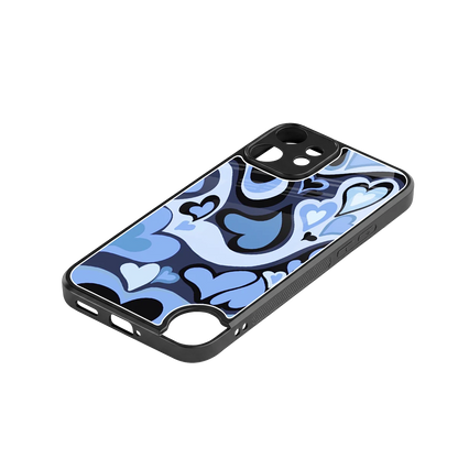 Y2K Blue Meltdown Hearts stylish phone case for cmf nothing phone 2 pro | glossy glass and slim fit